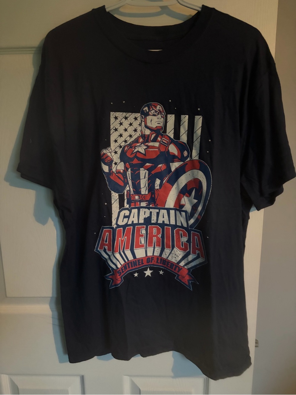 Captain America Graphic Tee - Navy Blue